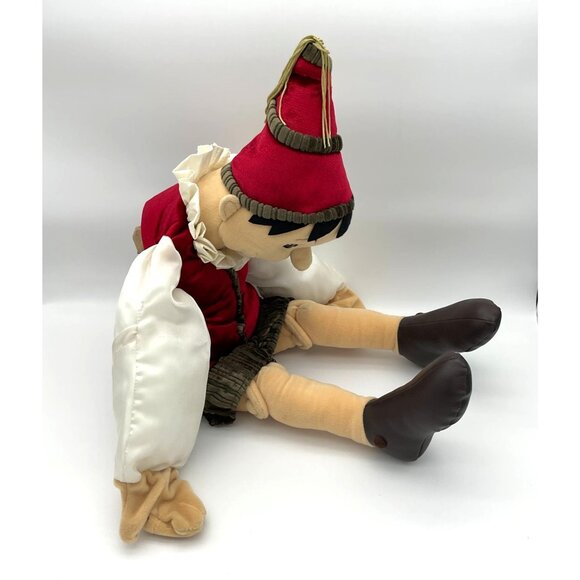 Folkmanis Plush Full Body Pinocchio VTG Hand Puppet with Growing Nose 31 in - Picture 4 of 10